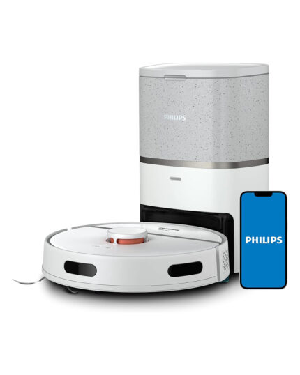 Philips HomeRun 3000 Serisi Aqua XU3110/02 Çöp İstasyonlu Beyaz Akıllı Robot Süpürge
