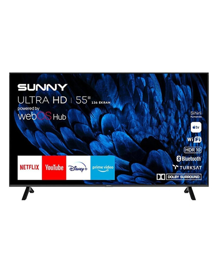 Sunny SN55FMN252 4K Ultra HD 55" 140 Ekran Uydu Alıcılı webOS Smart LED TV
